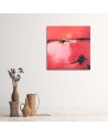 Modern Canvas painting for living room - Watercolour red landscape | FEEBY