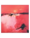 Modern Canvas painting for living room - Watercolour red landscape | FEEBY