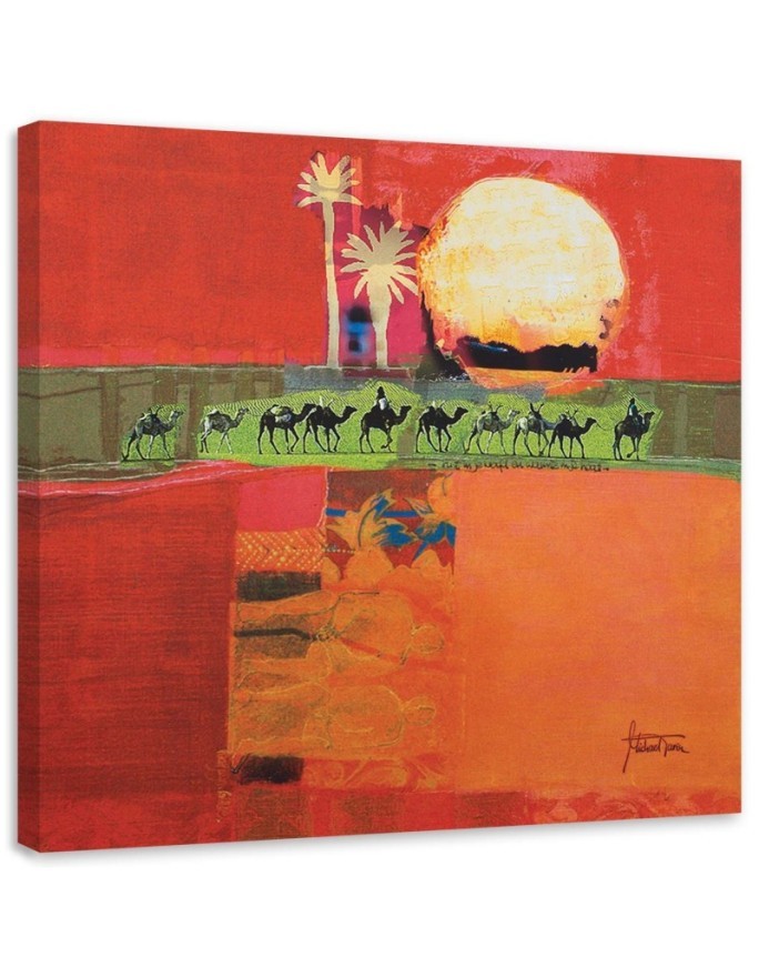 Canvas prints for room - Camels caravan landscape | FEEBY