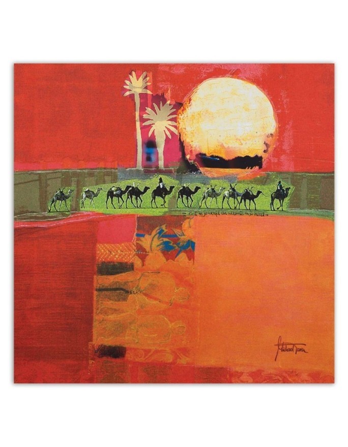 Canvas prints for room - Camels caravan landscape | FEEBY