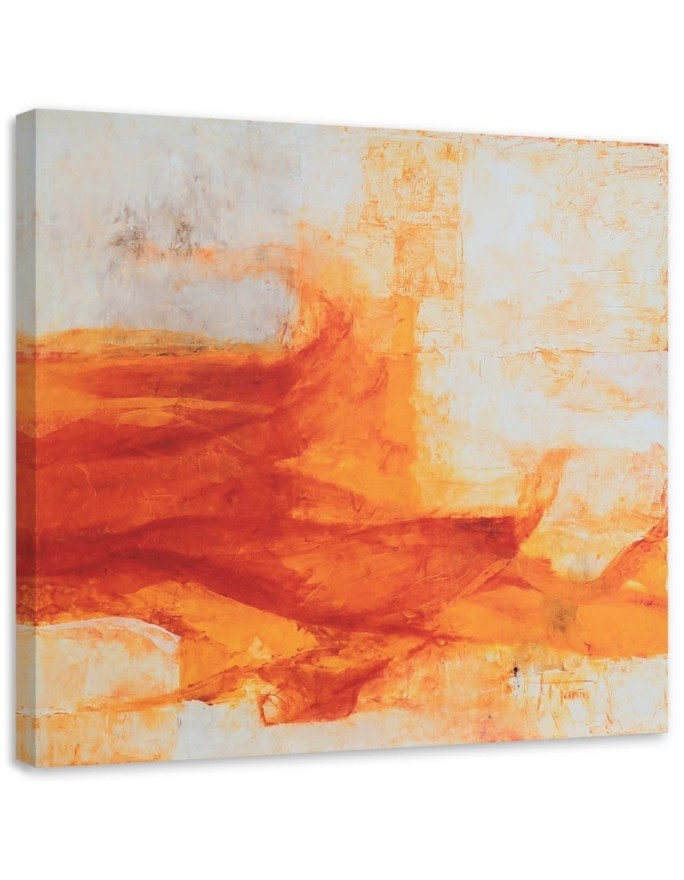 Canvas painting - Orange watercolour pattern. High quality  | FEEBY
