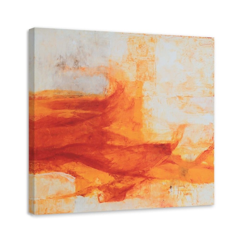 Canvas painting - Orange watercolour pattern. High quality  | FEEBY