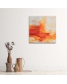 Canvas painting - Orange watercolour pattern. High quality  | FEEBY