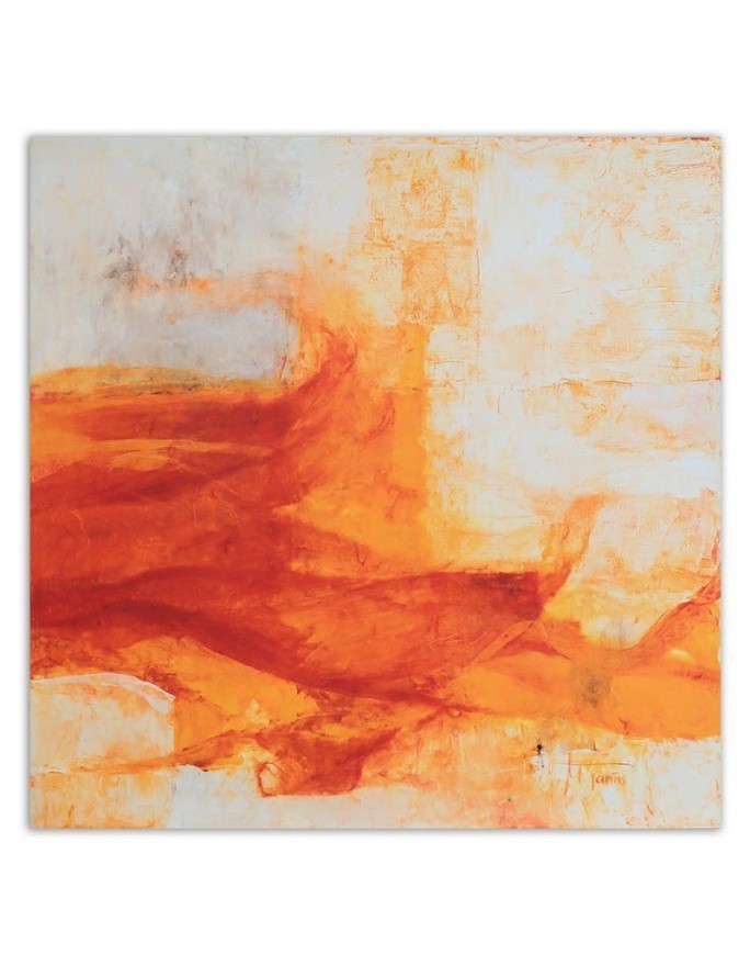 Canvas painting - Orange watercolour pattern. High quality  | FEEBY