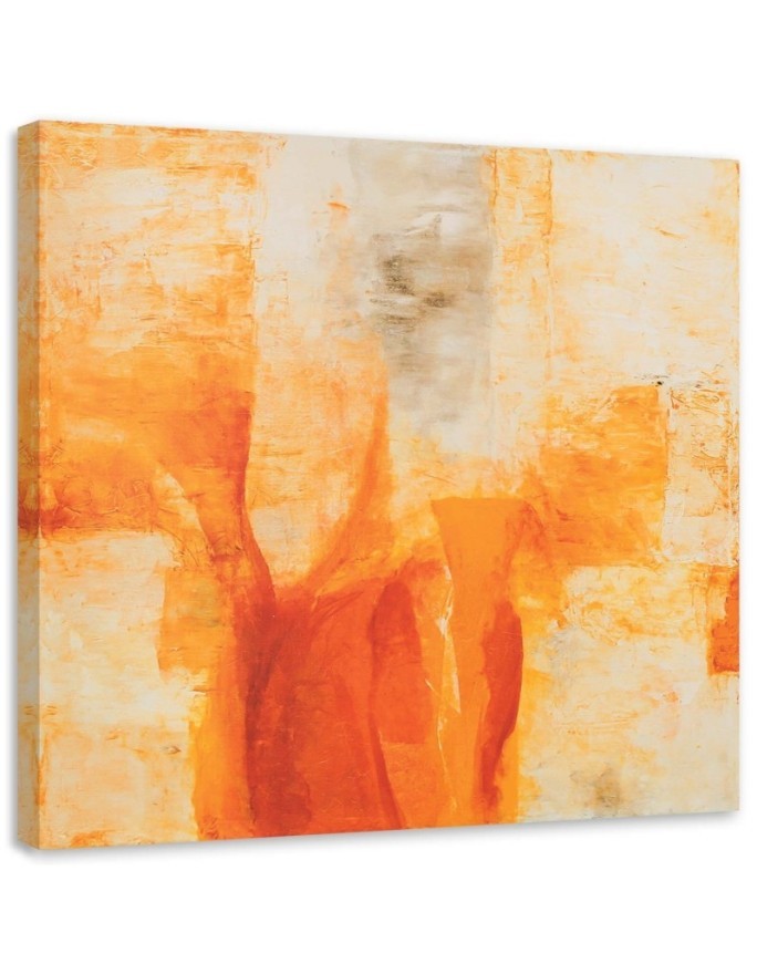 Orange abstract - printed painting for living room wall. Buy now| | FEEBY
