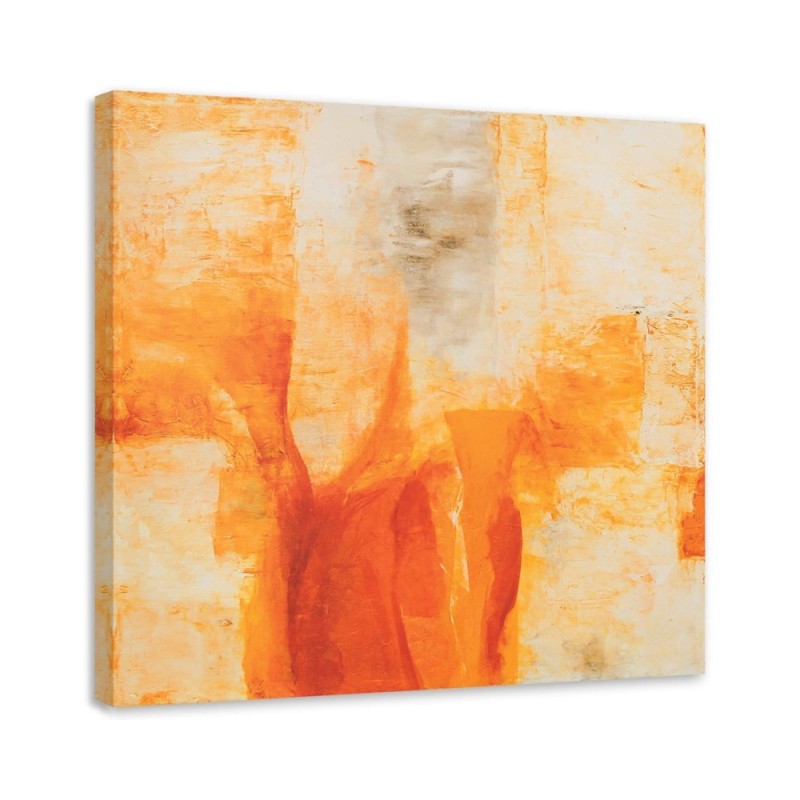 Orange abstract - printed painting for living room wall. Buy now| | FEEBY