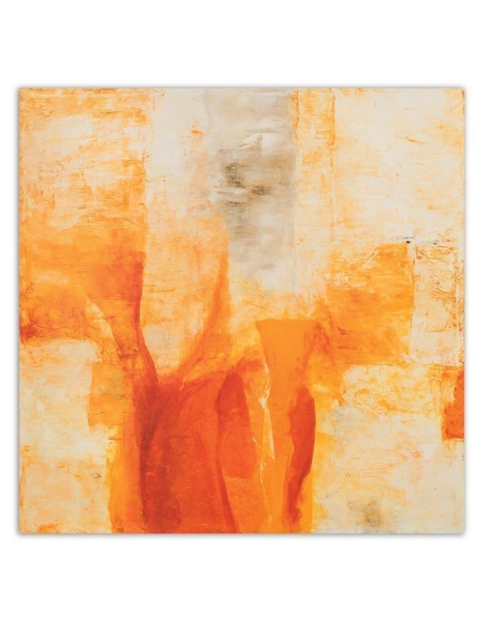 Orange abstract - printed painting for living room wall. Buy now| | FEEBY