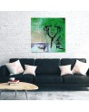 Print Canvas prints - Portrait of a girl in green. High quality  | FEEBY