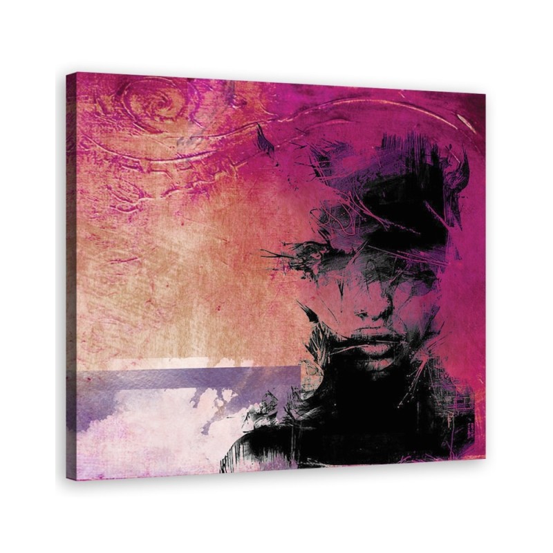 Canvas wall art decoration Canvas prints - Woman abstract pastel | FEEBY