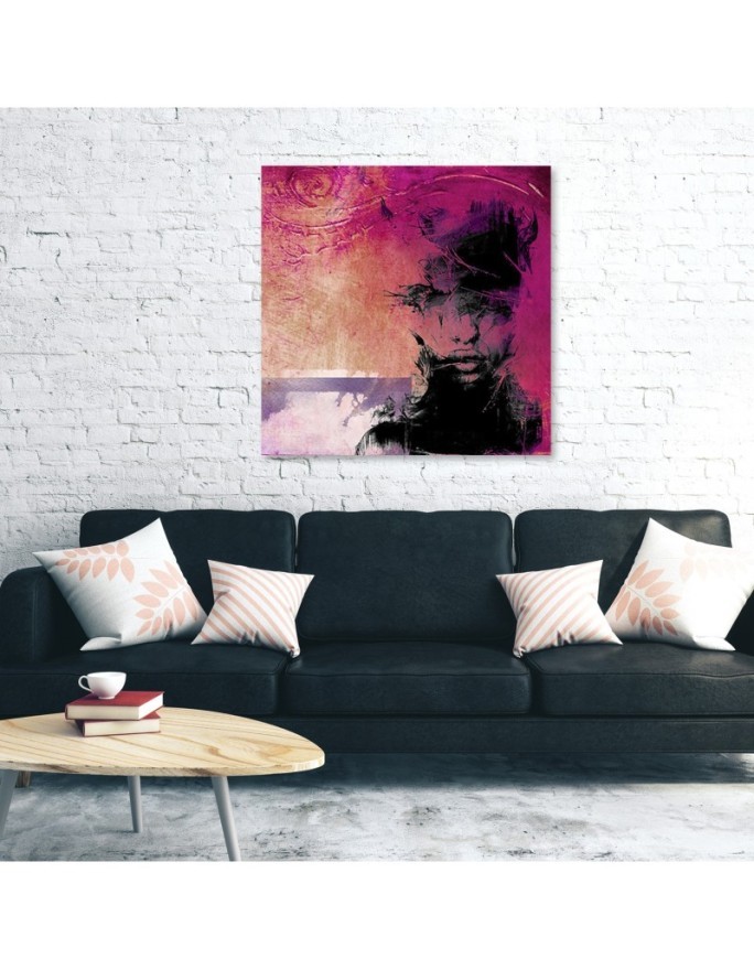 Canvas wall art decoration Canvas prints - Woman abstract pastel | FEEBY