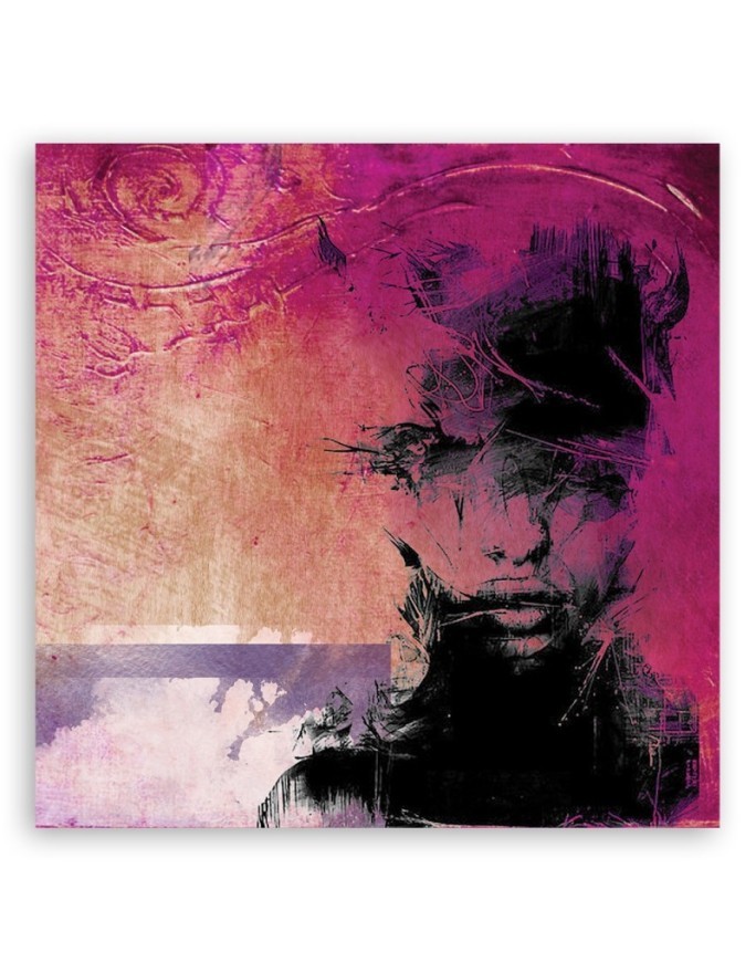 Canvas wall art decoration Canvas prints - Woman abstract pastel | FEEBY