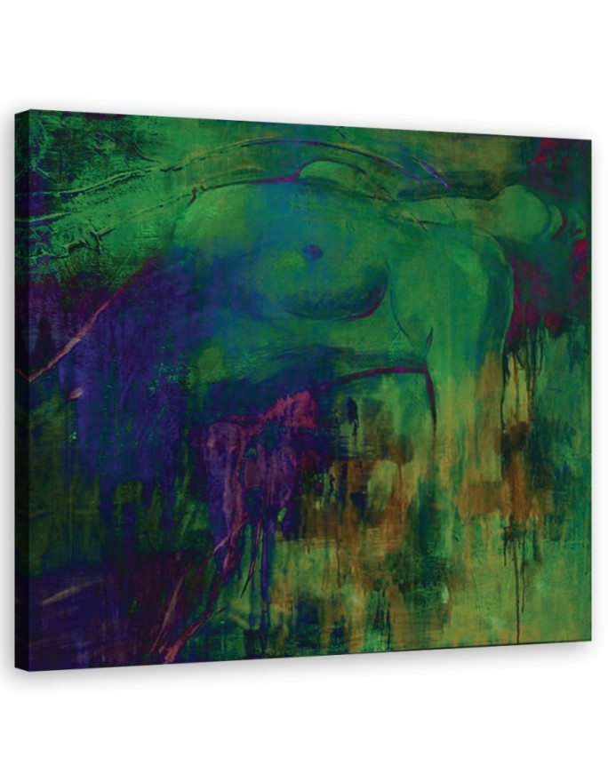 Wall art painting - Female figure abstract pastel | FEEBY