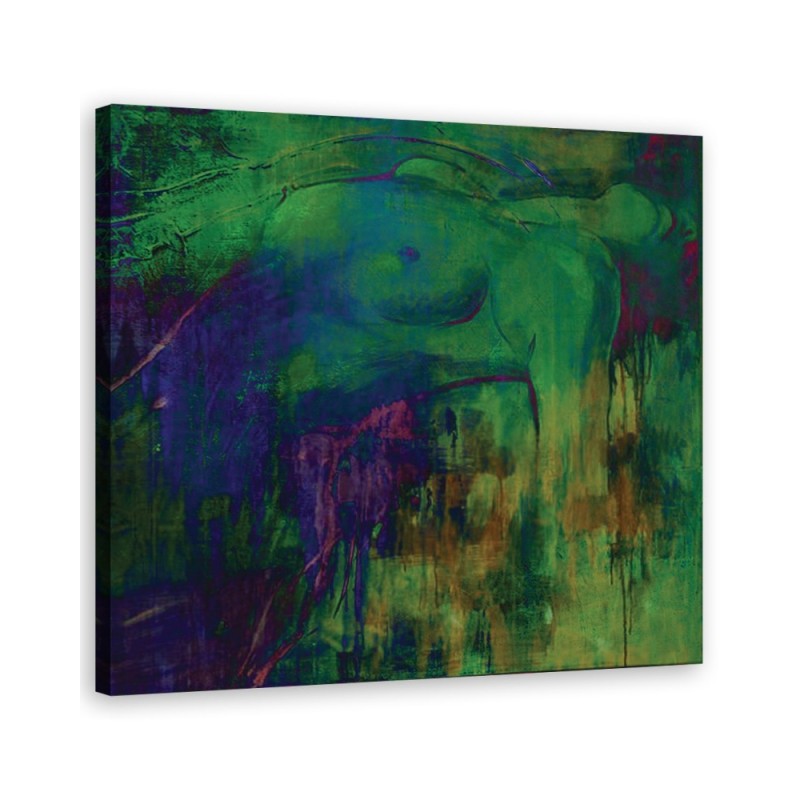 Wall art painting - Female figure abstract pastel | FEEBY
