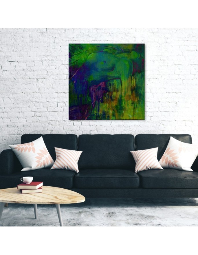 Wall art painting - Female figure abstract pastel | FEEBY