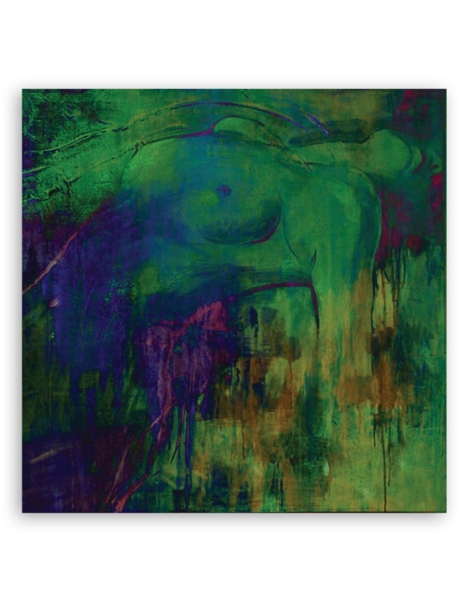 Wall art painting - Female figure abstract pastel | FEEBY