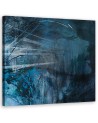 Living room, office wall painting -  Woman abstract blue| FEEBY