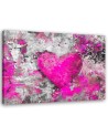 Canvas prints for bedroom - Large pink heart Andrea Haase | FEEBY