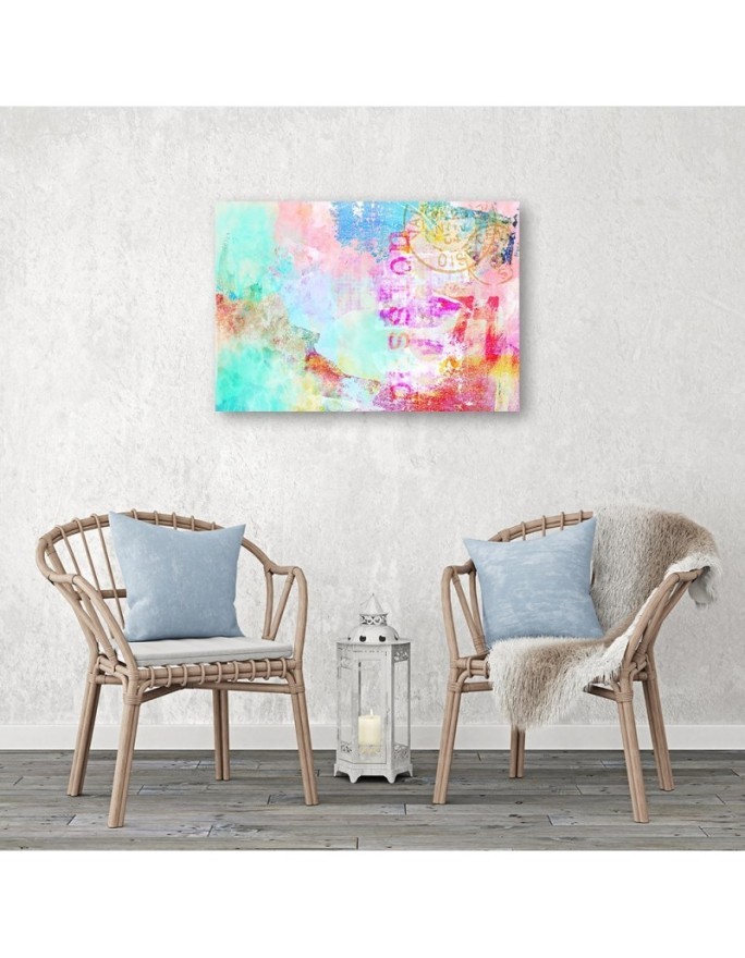 Canvas prints for teenager's room - Abstract colourful lettering Andrea Haase | FEEBY