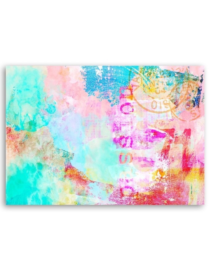 Canvas prints for teenager's room - Abstract colourful lettering Andrea Haase | FEEBY