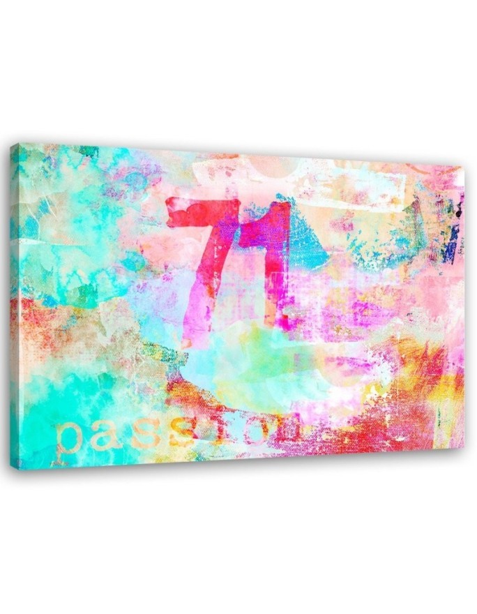 Canvas prints modern for teenager's room - Abstraction colourful lettering | FEEBY