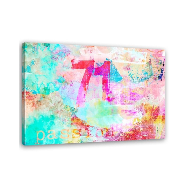 Canvas prints modern for teenager's room - Abstraction colourful lettering | FEEBY
