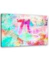 Canvas prints modern for teenager's room - Abstraction colourful lettering | FEEBY