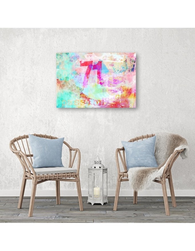 Canvas prints modern for teenager's room - Abstraction colourful lettering | FEEBY