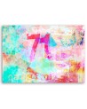 Canvas prints modern for teenager's room - Abstraction colourful lettering | FEEBY