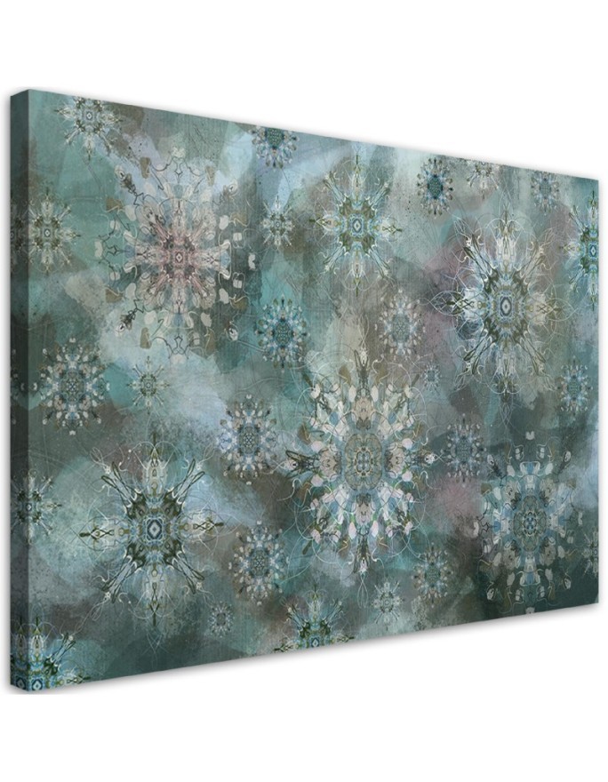 Beautiful Canvas paintings for wall - Turquoise mosaic | FEEBY