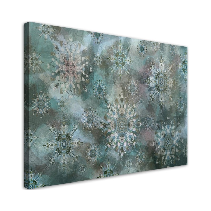 Beautiful Canvas paintings for wall - Turquoise mosaic | FEEBY