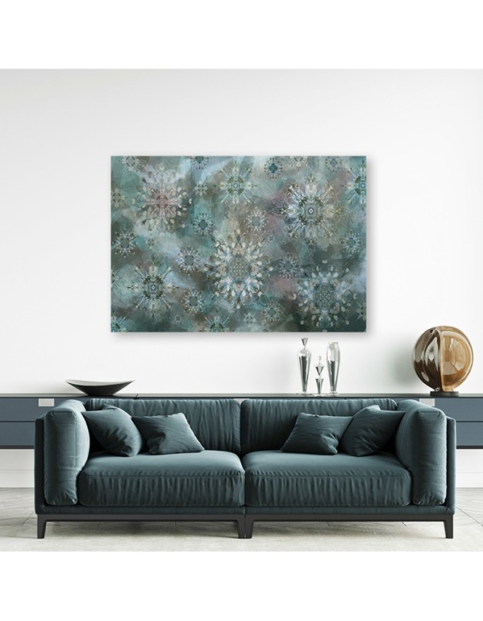 Beautiful Canvas paintings for wall - Turquoise mosaic | FEEBY