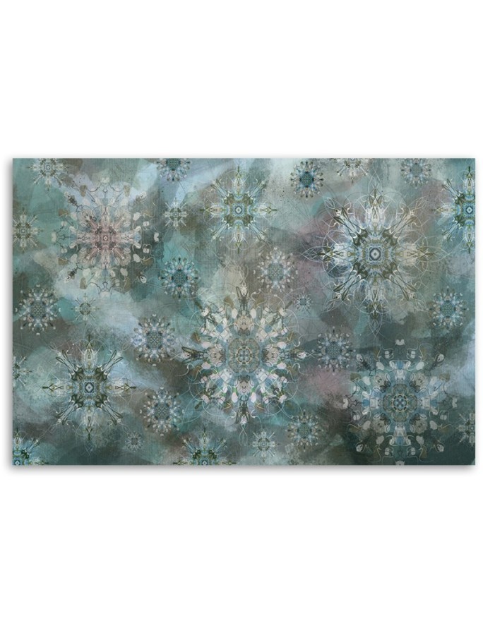 Beautiful Canvas paintings for wall - Turquoise mosaic | FEEBY