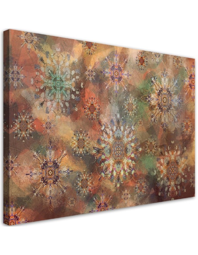 Canvas painting for living room - Colourful abstraction | FEEBY