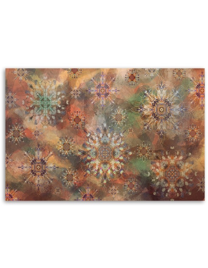 Canvas painting for living room - Colourful abstraction | FEEBY
