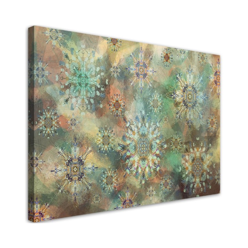 Wall art painting for bedroom - Mandala oriental pattern | FEEBY