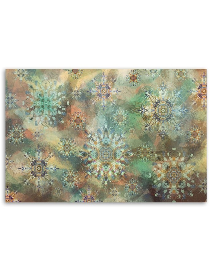 Wall art painting for bedroom - Mandala oriental pattern | FEEBY
