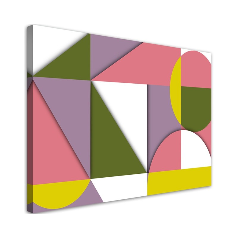 Canvas prints for room wall - Geometric shapes abstract | FEEBY