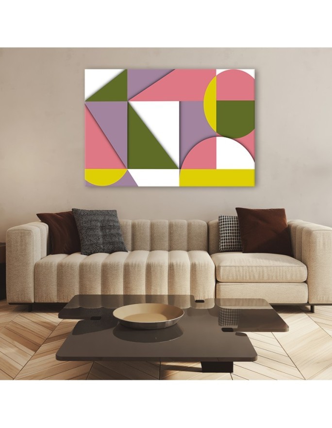 Canvas prints for room wall - Geometric shapes abstract | FEEBY