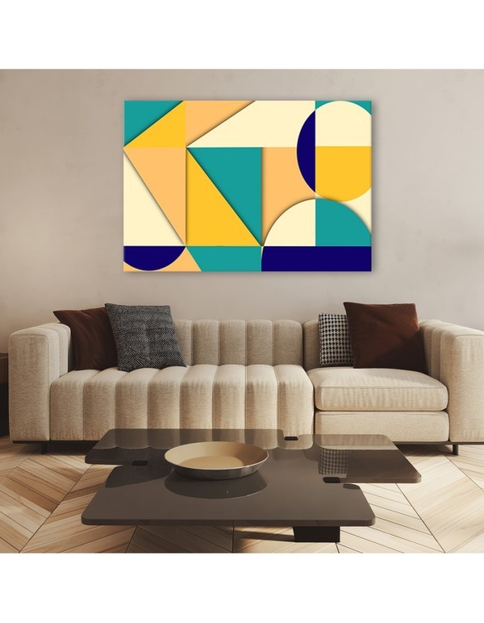 Canvas wall art - Geometric abstract Nursery Art Prints | FEEBY