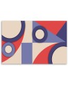 Canvas prints of geometric shapes - Purple abstract for living room | FEEBY