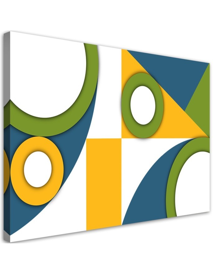 Paintings Canvas abstract modern - Geometric shapes for a room | FEEBY