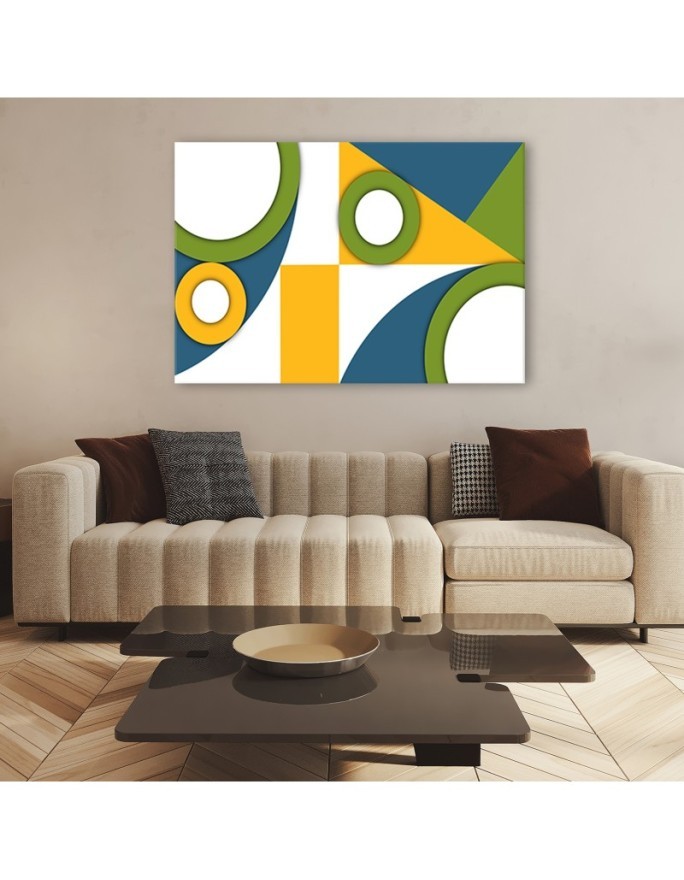Paintings Canvas abstract modern - Geometric shapes for a room | FEEBY