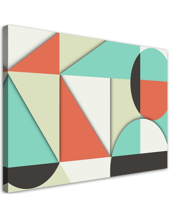 Canvas prints geometric shapes - Abstract for living room | FEEBY