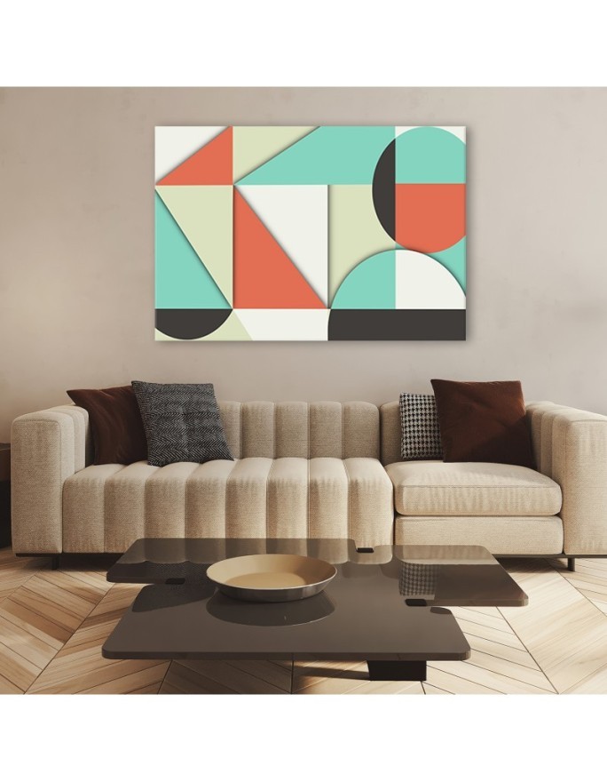 Canvas prints geometric shapes - Abstract for living room | FEEBY