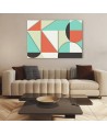 Canvas prints geometric shapes - Abstract for living room | FEEBY