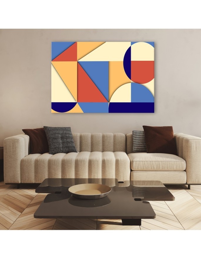 Canvas prints printed on canvas - Geometric shapes abstract | FEEBY