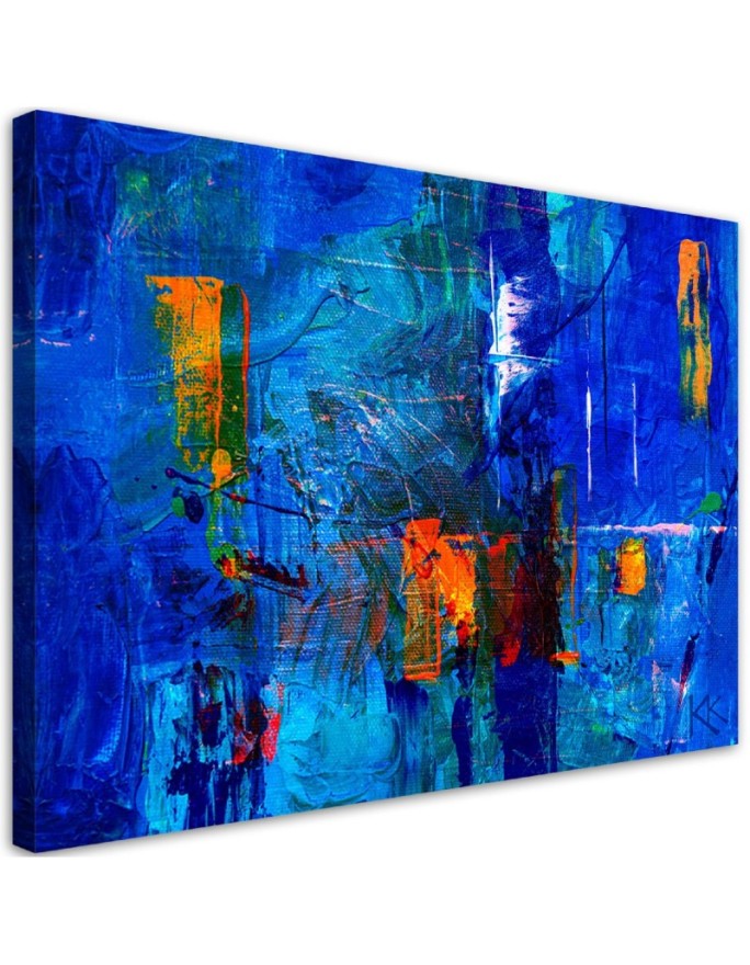 Canvas print Blue abstract...