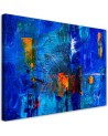 Prints on canvas - Blue abstraction hand painted | FEEBY