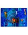 Prints on canvas - Blue abstraction hand painted | FEEBY