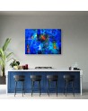 Canvas prints - Blue abstraction hand painted | FEEBY